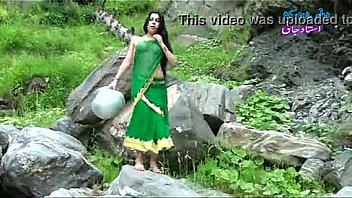 pakistani beauty strips in wild stream