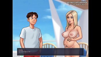 Summertime Saga[0.20.5] | Stepson successfully impregnates his rich milf stepmom with huge tits horny for some creampies in her wet pussy | Hottest highlights | Part #40