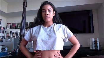 Ebony StepSister Fucks Little StepBrother - Alex Adams