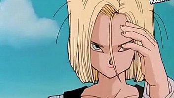 Android 18 is Cummed in by Vegeta!