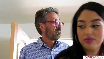 Curious teen latin asking her stepdad to fuck her in the ass