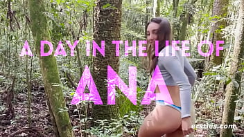 Ersties: Sexy Babe Ana Squirts Outdoors For Us To See