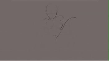 I draw a porn scene with me