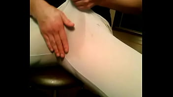 teen in leggings tight pants fingering