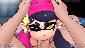 Callie from splatoon takes a huge load for attention